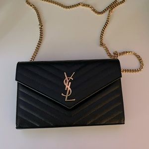 YSL MONOGRAM CHAIN WALLET